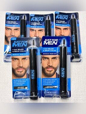 NEW Just For Men 1-Day Beard and Brow Color Dark Brown
